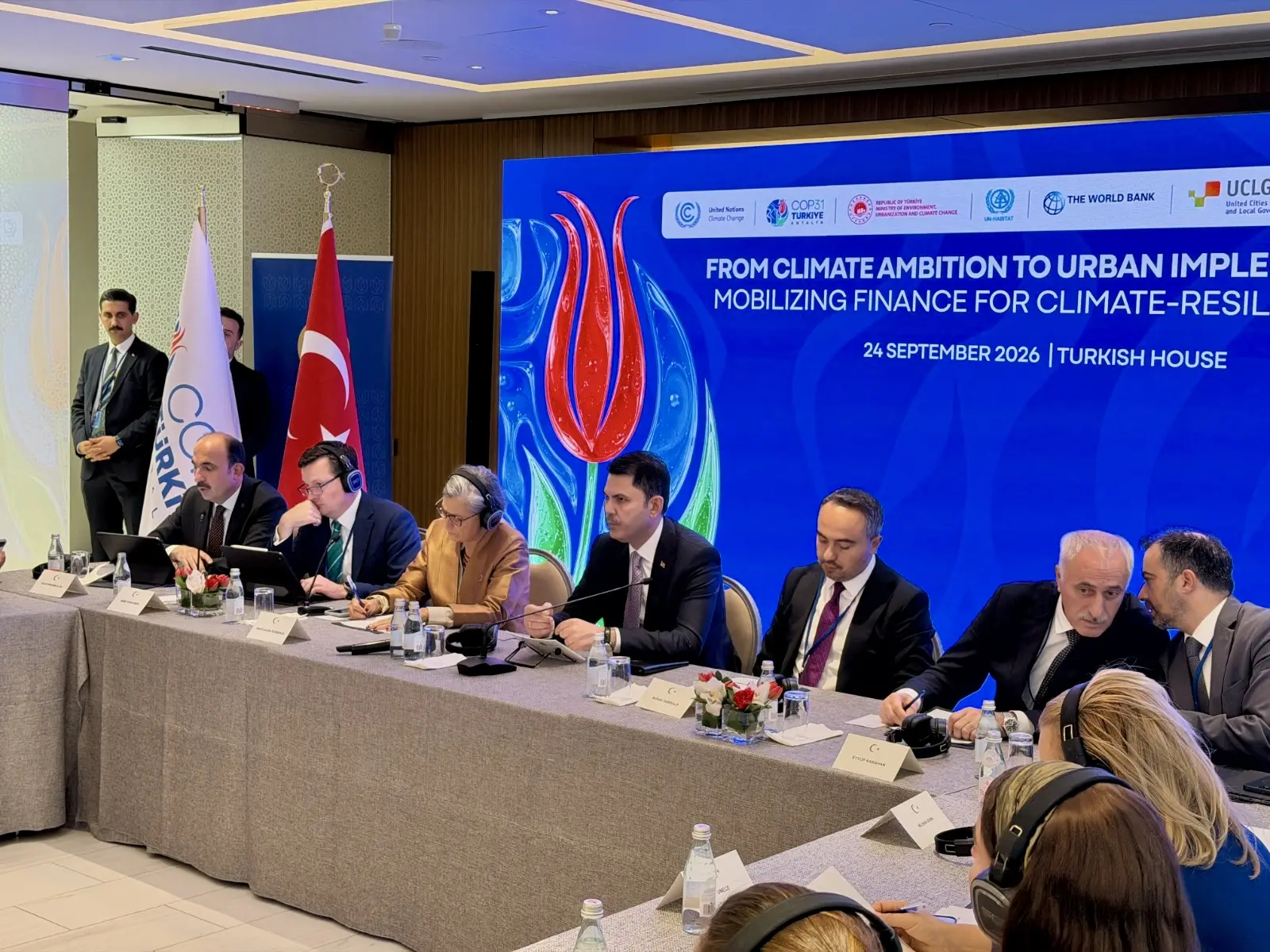 Konya Büyükşehir Belediye Başkanı Uğur İbrahim Altay ve Bakan Murat Kurum New York SURFF toplantısı