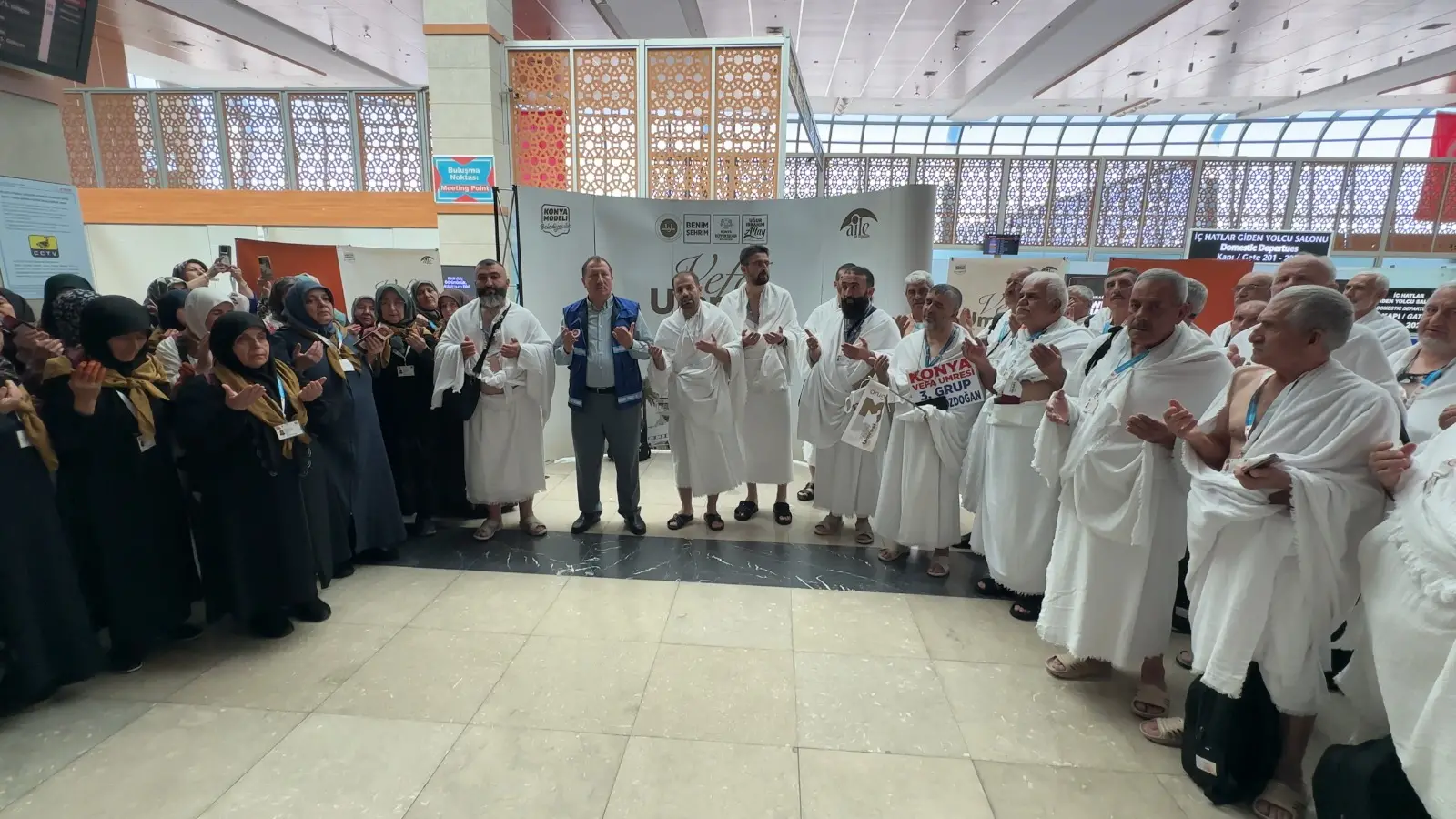 Konya Büyükşehir Belediyesi Vefa Umresi ikinci kafile uğurlama töreni