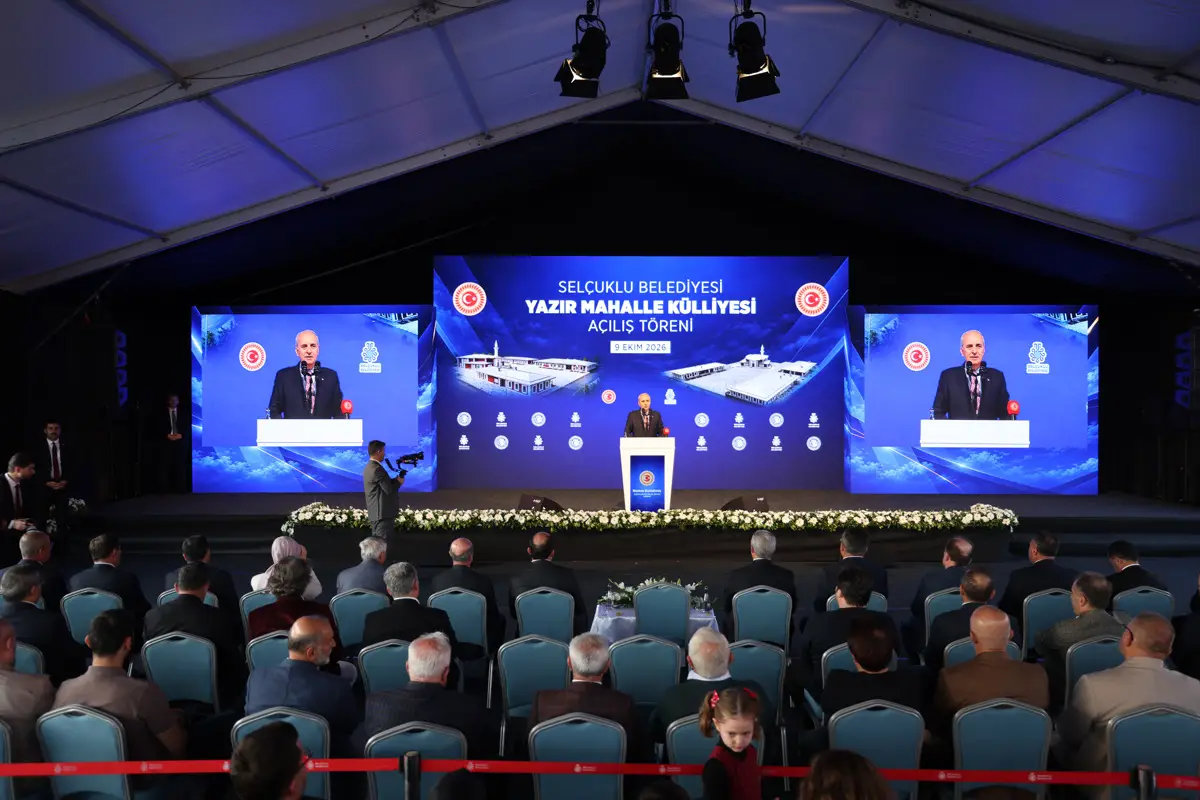 TBMM Başkanı Numan Kurtulmuş Selçuklu Belediyesi Yazır Mahalle Külliyesi açılış töreni