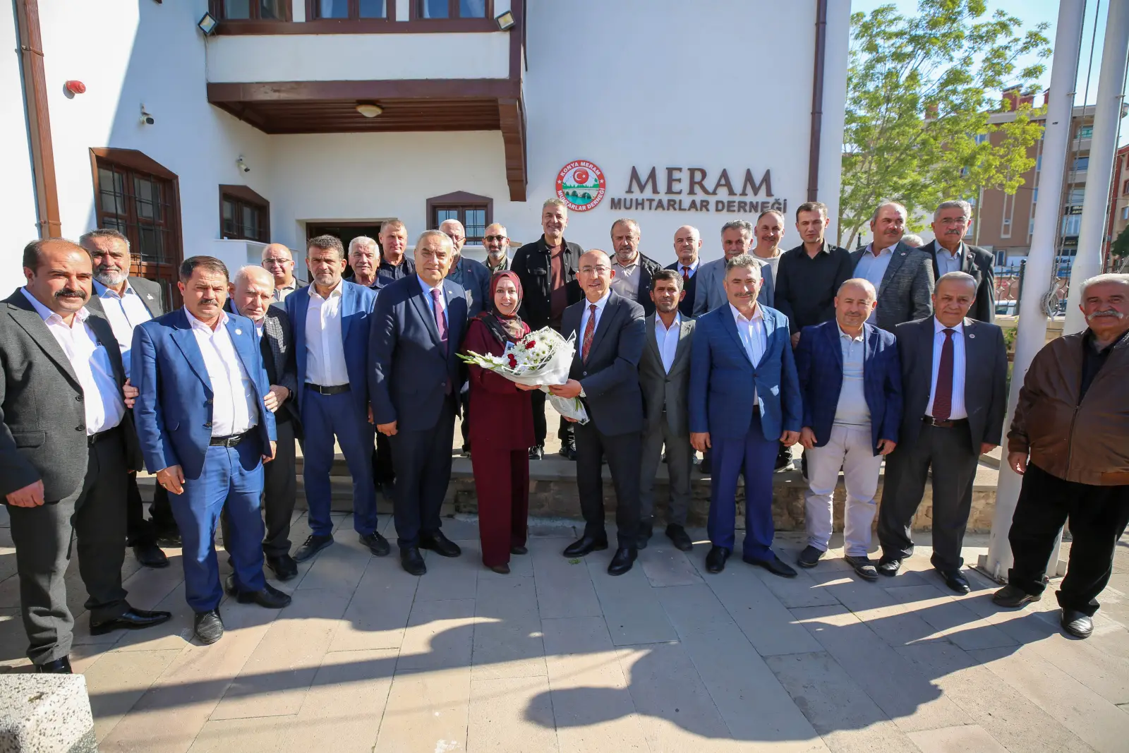 Meram Belediye Başkanı Mustafa Kavuş Meram Muhtarlar Derneği ziyareti 19 Ekim Muhtarlar Günü