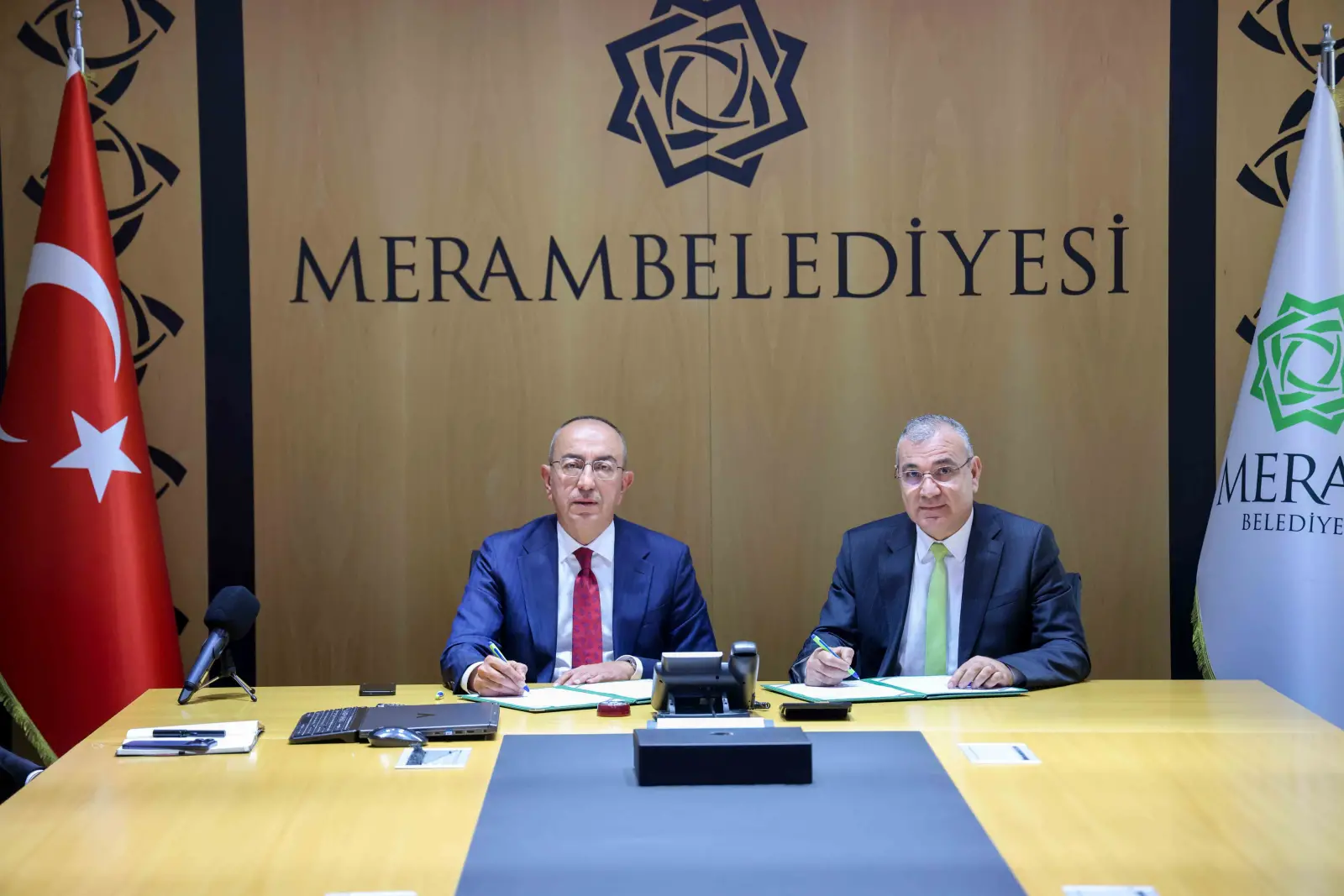 Meram Belediye Başkanı Mustafa Kavuş Konya Denetimli Serbestlik Müdürü Mustafa Günday protokol imza töreni