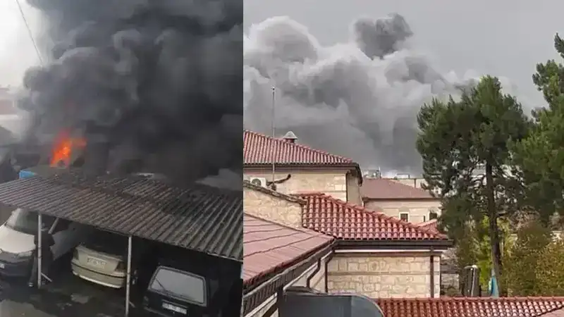 Bayrampaşa'da sanayi sitesinde yangın