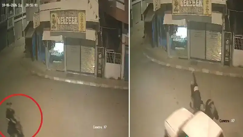 Elektrikli bisiklete çarpan otomobil sürücüsünün kaçtığı kaza kamerada: 2 yaralı