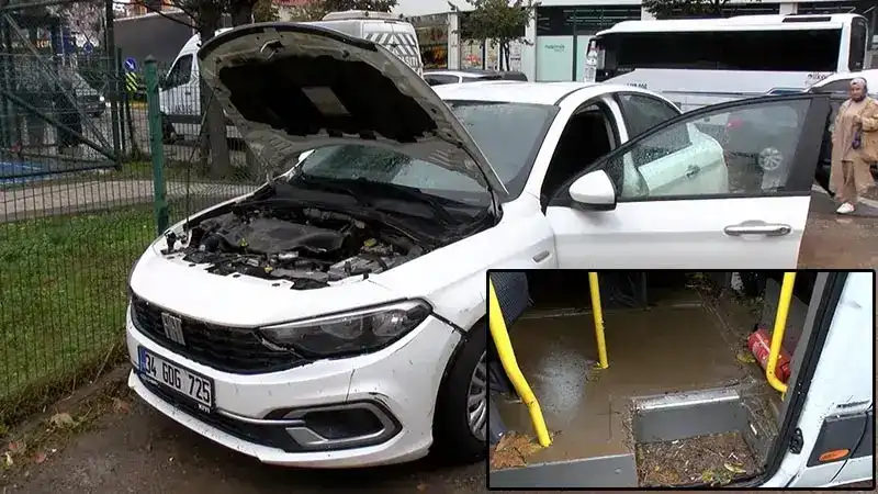 Tuzla’da caddeler göle döndü, araçlar yolda kaldı: Servis minibüslerinden 41 personel tahliye edildi