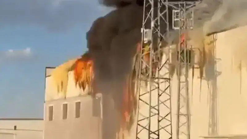 Gıda fabrikasında yangın hasara neden oldu