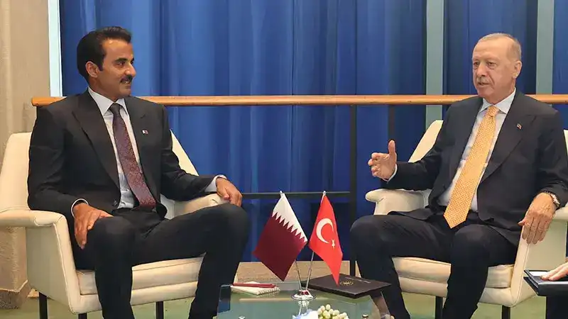 Cumhurbaşkanı Erdoğan, Katar Emiri Al Sani ile bir araya geldi