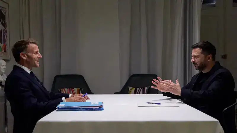 Macron, Ukrayna'ya radar ve hava savunma sistemleri için anlaşma imzalandığını açıkladı