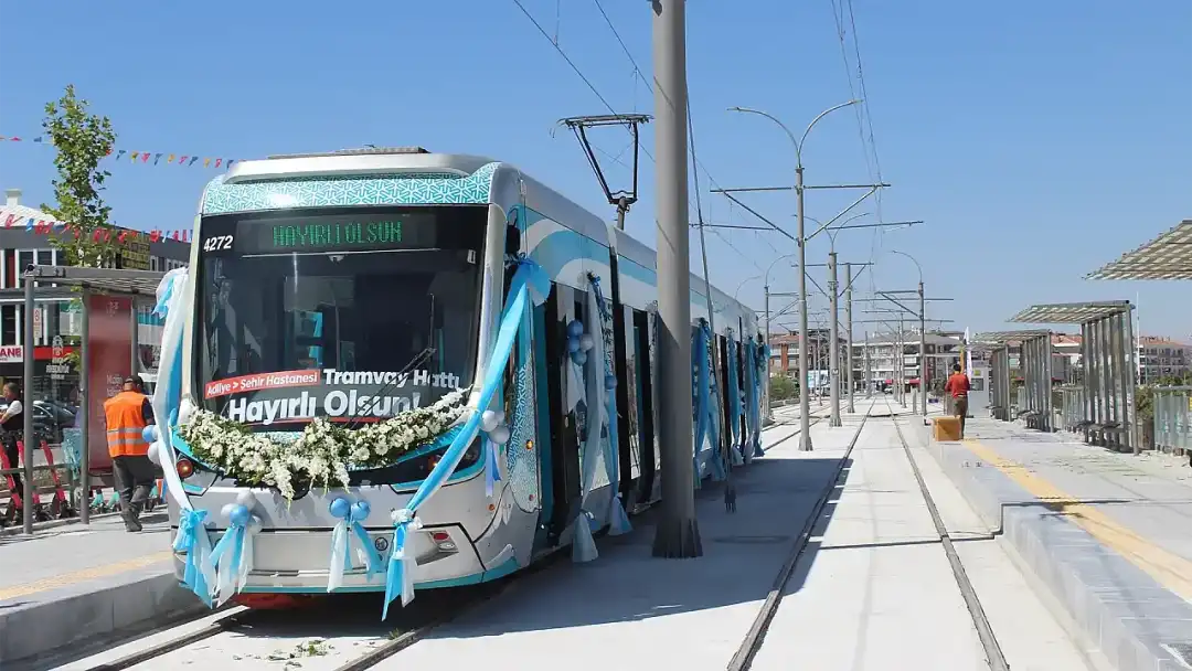 Konya'da Adliye-Şehir Hastanesi Tramvay Hattı Açıldı