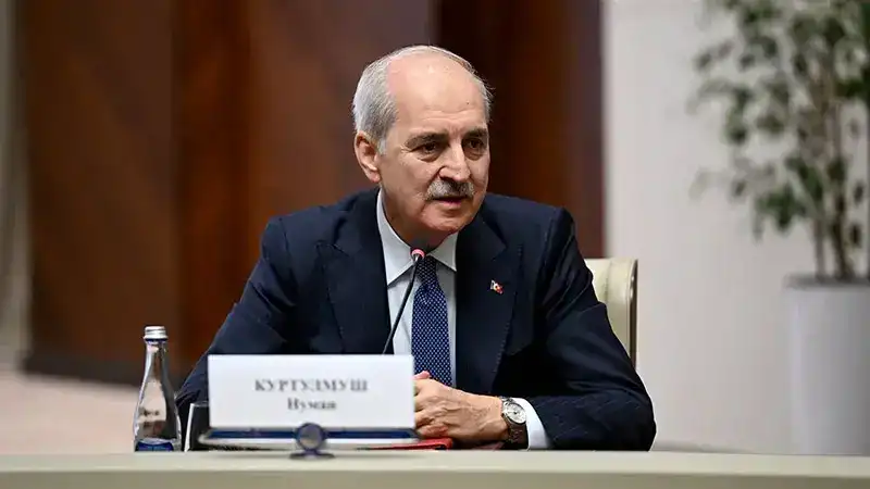 TBMM Başkanı Kurtulmuş, Kırgızistan Cumhurbaşkanı Caparov tarafından kabul edildi