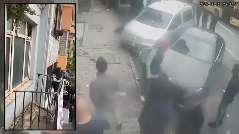 Beyoğlu’nda 'İmdat polis yok mu' diye bağırdı; çıktığı otel tabelasından düşerek yaralandı