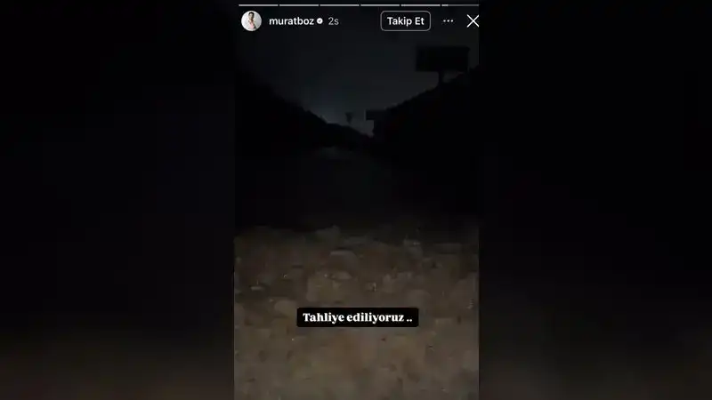 Sarıyer’de stüdyoda mahsur kalan Murat Boz, botla kurtarıldı