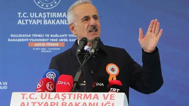 Bakan Uraloğlu: Dallıkavak Tüneli ile yıllık 103, 7 milyon lira tasarruf sağlayacağız