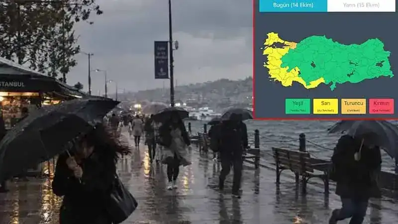 İçişleri Bakanlığı'ndan 'sağanak' ve 'fırtına' uyarısı