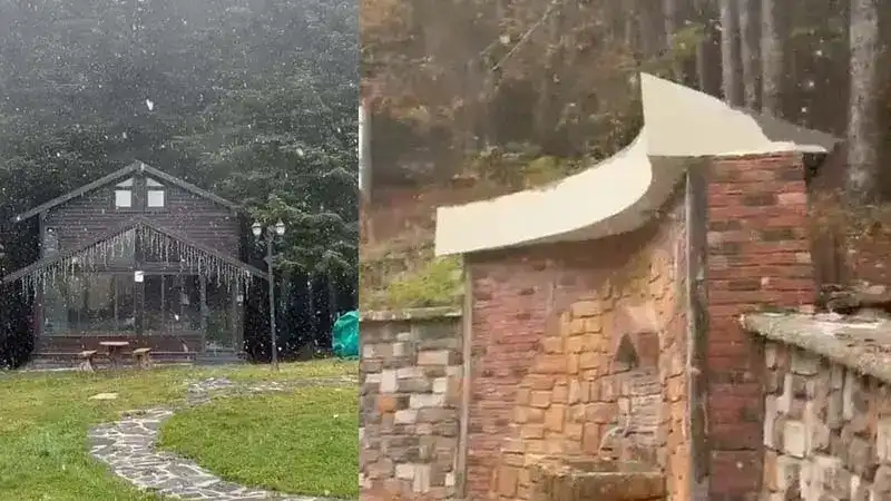 Türkiye'nin önemli kış turizmi merkezlerinden Uludağ'da kar yağışı başladı
